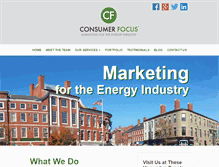 Tablet Screenshot of consumerfocusmarketing.com